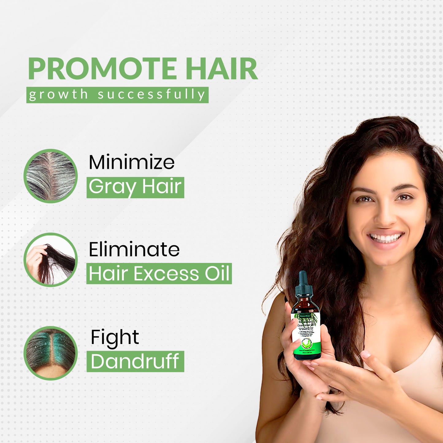 Rosemary Oil for Advanced Essential Oil for Hair Growth & Skin Care (60ml 2.02 Fl Oz),